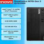 Lenovo Think Centre M70 Gen 5 12U5S1GX00