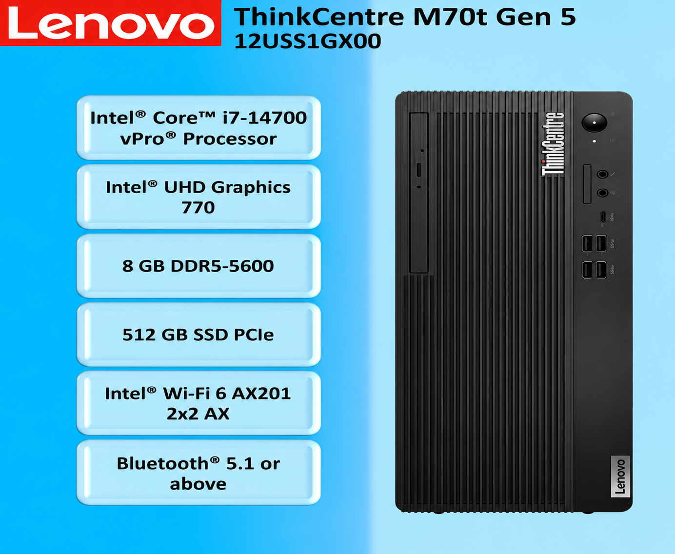 ChatGPT Image Sep 2, 2026, 04_57_30 AM Lenovo Think Centre M70 Gen 5 12U5S1GX00 - Image 1