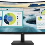 HP P34HC G4 34" WQHD Curved Monitor, Vertical Alignment - 3440 x 1440 - 250 Nit - 100 Hz RR - HDMI - Display Port